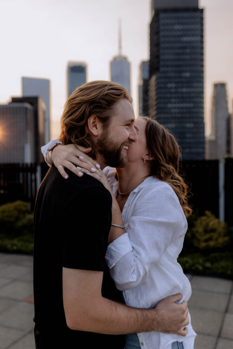 Verlobungsshooting auf den Dächern von New York